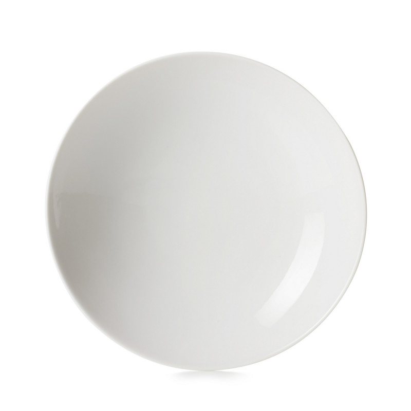 Assiette coupe plate rectangulaire Blanc albâtre porcelaine culinaire 32,5x15 cm Madeleine Revol