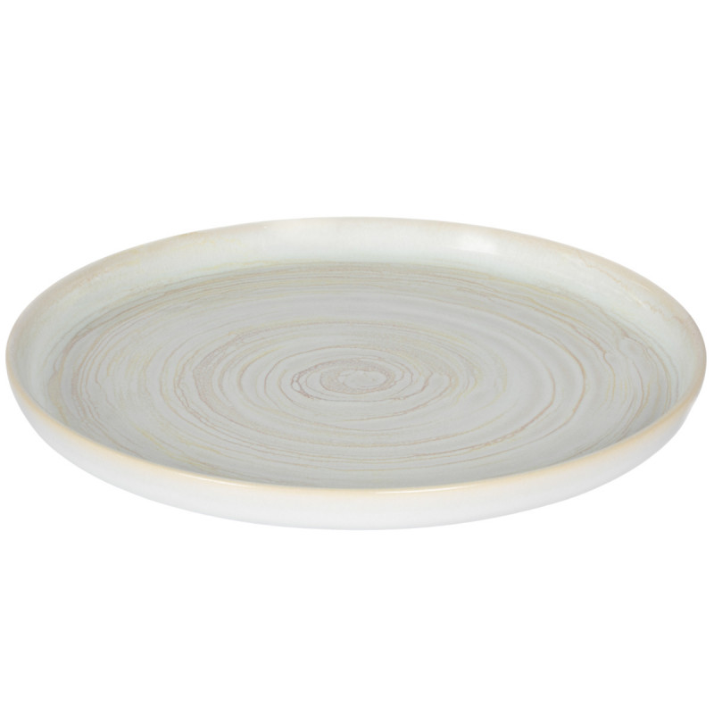 Assiette plate rond beige grès émaillé Ø 28 cm Aurora Accolade