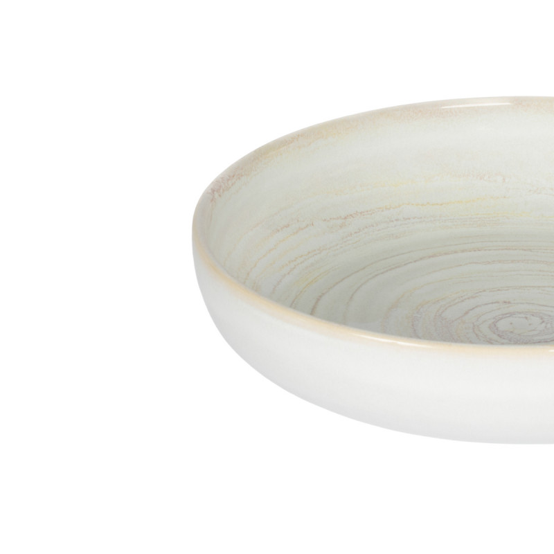 Assiette creuse rond beige grès émaillé Ø 22 cm Aurora Accolade