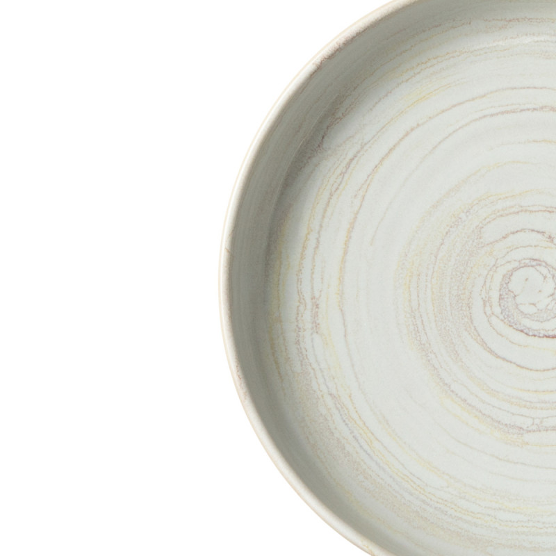 Assiette creuse rond beige grès émaillé Ø 22 cm Aurora Accolade