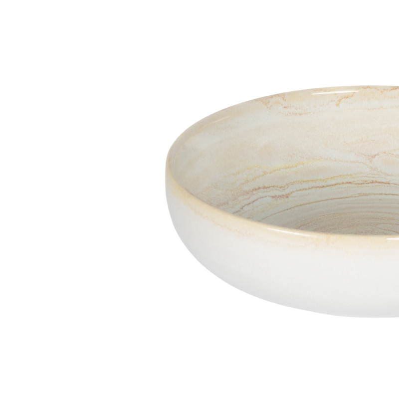 Coupelle rond beige grès émaillé Ø 16 cm Aurora Accolade