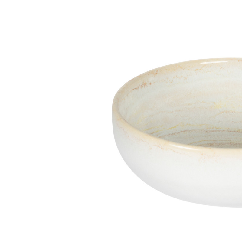 Coupelle rond beige grès émaillé Ø 12 cm Aurora Accolade