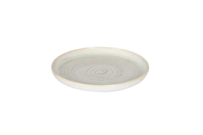Assiette plate rond beige grès émaillé Ø 17 cm Aurora Accolade