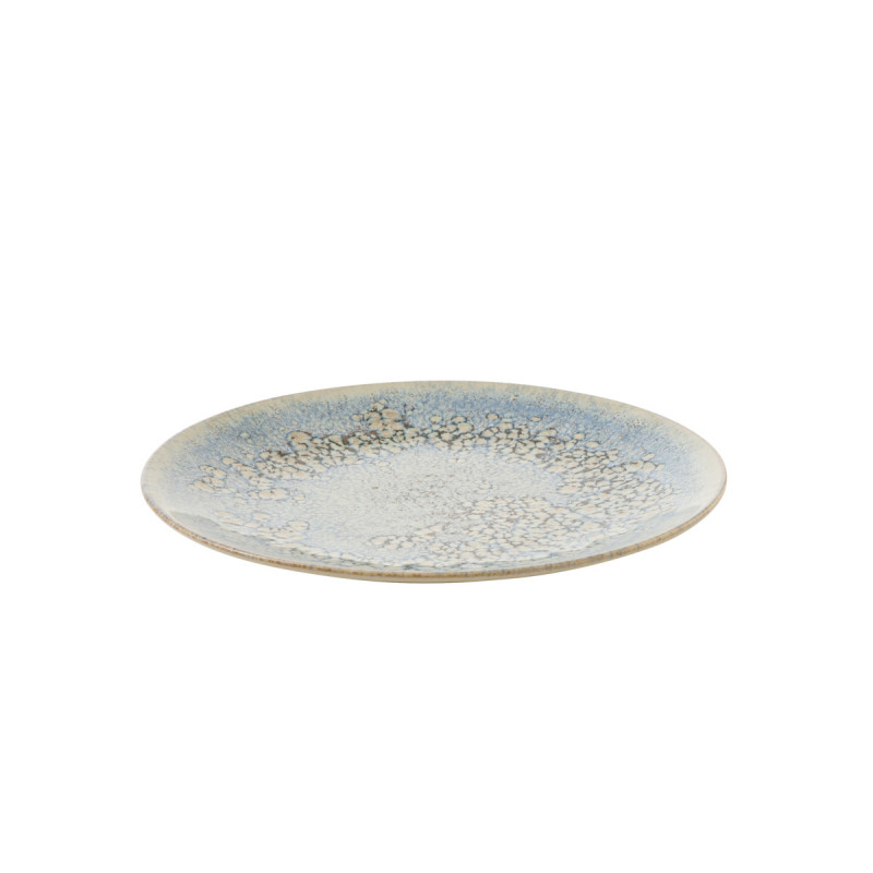 Assiette coupe rond gris grès émaillé Ø 27 cm Tropic Accolade