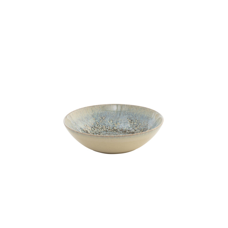 Assiette coupe creuse rond gris grès émaillé Ø 17 cm Tropic Accolade