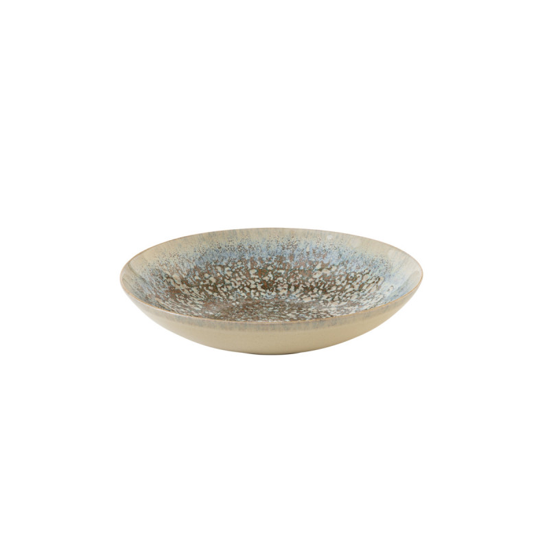 Assiette coupe creuse rond gris grès émaillé Ø 22 cm Tropic Accolade