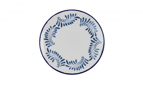 Assiette coupe plate rond Ink porcelaine vitrifiée Ø 29 cm Harvest Mediterranean Dudson
