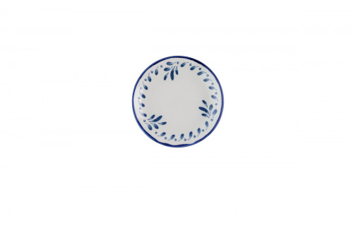 Assiette coupe plate rond Ink porcelaine vitrifiée Ø 16 cm Harvest Mediterranean Dudson