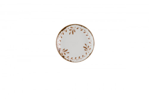 Assiette coupe plate rond terracotta porcelaine vitrifiée Ø 16 cm Harvest Mediterranean Dudson
