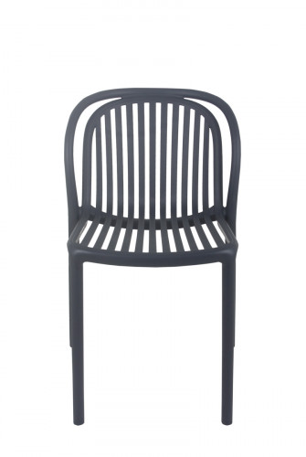 Chaise de terrasse gris anthracite 78x51x57 cm Dubai Flexmob