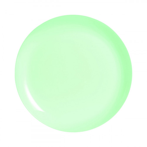Assiette coupe plate rond vert verre opal Ø 25 cm Diwali Luminarc
