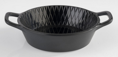 Bol cocotte mélamine noir Ø 8,5 cm 2,5 cm 7 cl Mini Aps