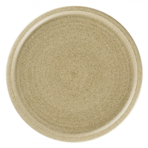 Assiette coupe plate rond beige porcelaine vitrifiée Ø 20,4 cm Selva Rak