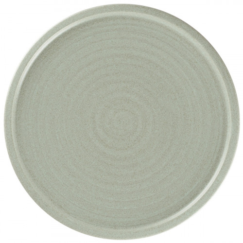 Assiette coupe plate rond Aqua Green porcelaine vitrifiée Ø 23,8 cm Selva Rak