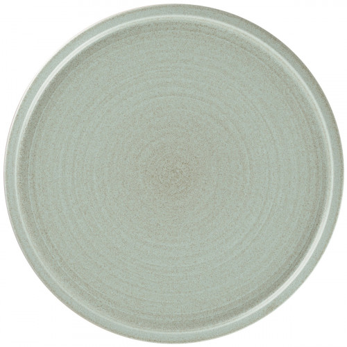 Assiette coupe plate rond Aqua Green porcelaine vitrifiée Ø 27,5 cm Selva Rak