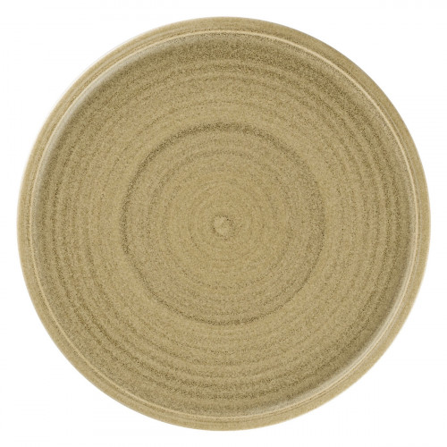 Assiette coupe plate rond beige porcelaine vitrifiée Ø 27,5 cm Selva Rak