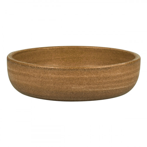 Assiette coupe creuse rond Autumn Brown porcelaine vitrifiée Ø 16 cm Selva Rak