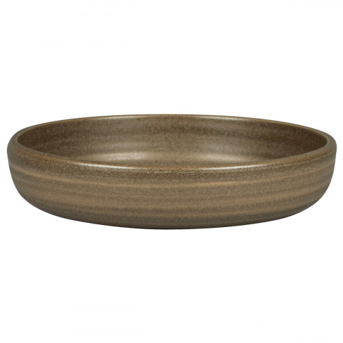 Assiette coupe creuse rond Dark Brown porcelaine vitrifiée Ø 19,8 cm Selva Rak