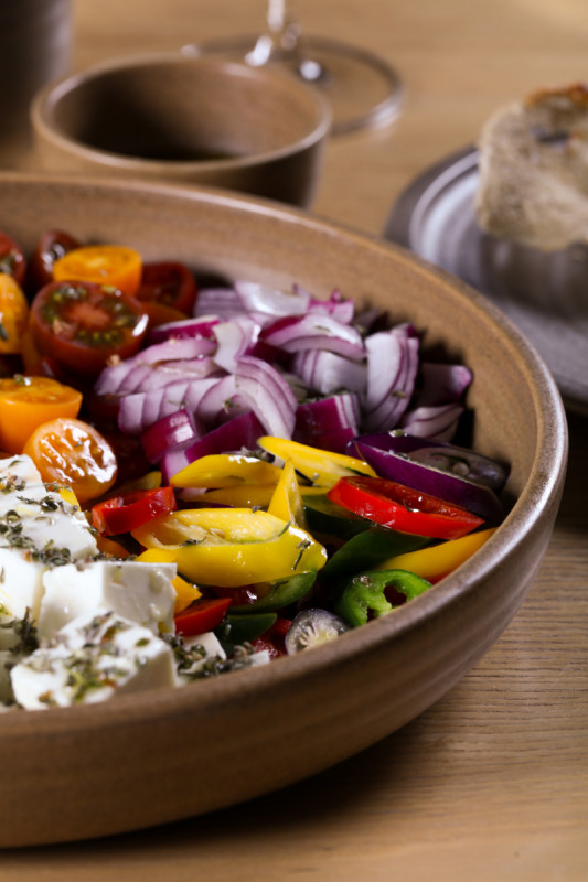 Assiette coupe creuse rond beige porcelaine vitrifiée Ø 23,7 cm Selva Rak