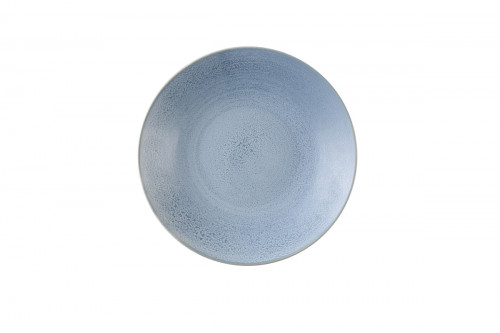 Assiette coupe creuse rond bleu grès émaillé Ø 24,3 cm Evo Azure Dudson