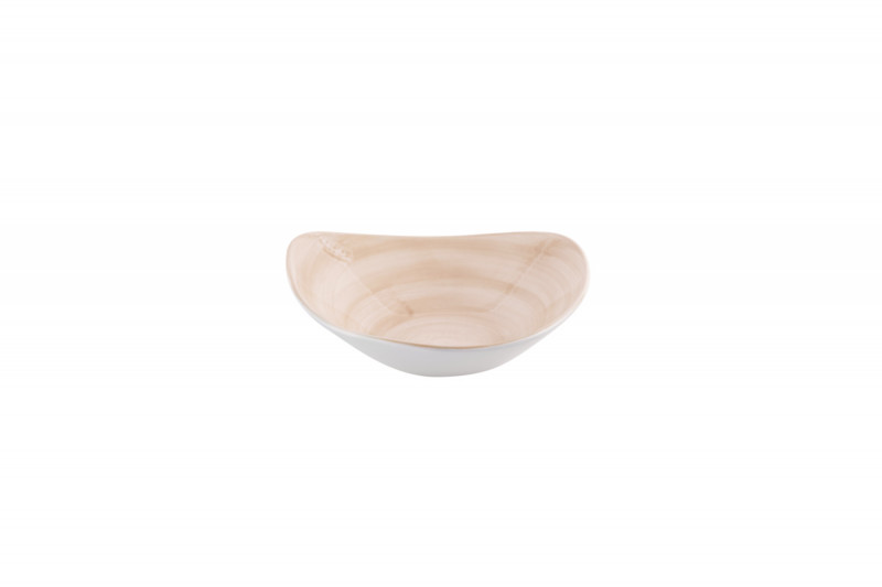 Bol triangulaire Canvas Coral porcelaine vitrifiée 23,5 cm Stonecast Canvas Churchill