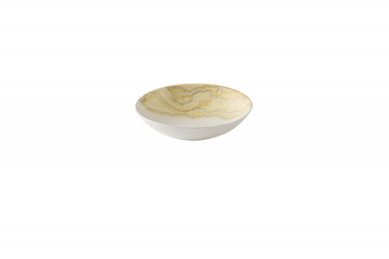 Assiette coupe creuse rond Gold porcelaine vitrifiée Ø 24,8 cm Tide Churchill
