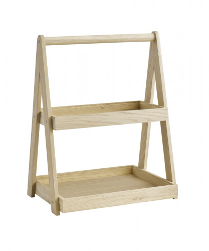 étagère 2 niveaux GN1/2 et 1/3 chêne 35x26,5x44,5 cm Valo Aps