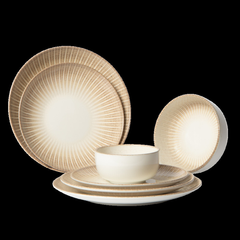 Assiette coupe plate rond porcelaine Ø 24 cm Palma Accolade
