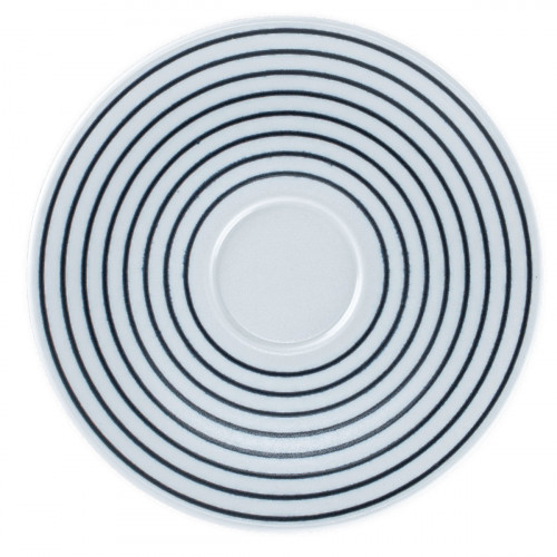 Sous tasse à café/thé rond Hypnotic porcelaine Ø 16,8 cm Hypnotic Rak
