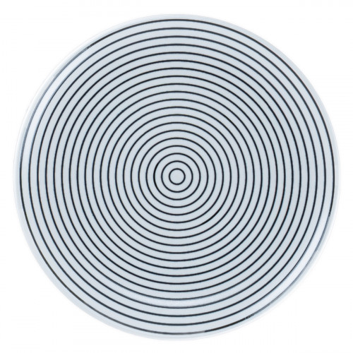 Assiette coupe plate rond Hypnotic porcelaine Ø 24,2 cm Hypnotic Rak