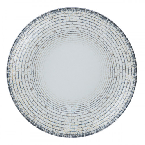 Assiette coupe creuse rond Weave porcelaine Ø 22,4 cm Digi Rak