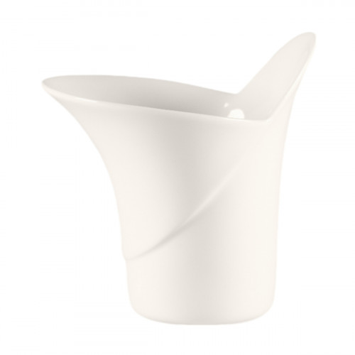 Pot à sauce rond blanc porcelaine bone china 11,6x10,3 cm Pose Rak