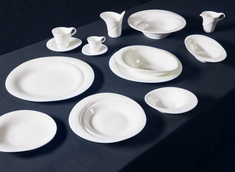 Bol rond blanc porcelaine bone china 17,3 cm Pose Rak