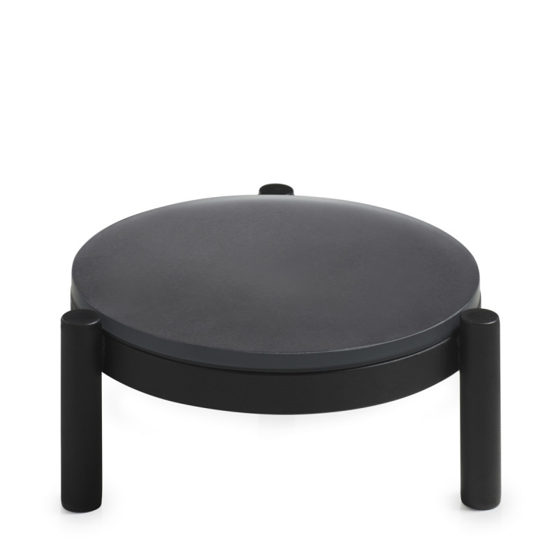 Rehausse métal noir Ø 24 cm 10 cm En Scène Revol