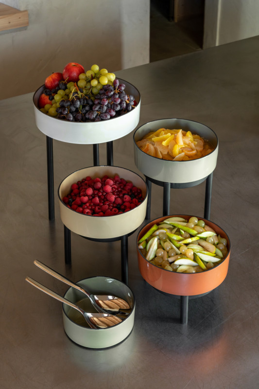 Saladier porcelaine culinaire cannelle Ø 32,5 cm 8 cm 350 cl Caractère Revol