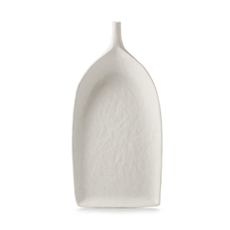 Palette porcelaine culinaire Blanc albâtre 36x21x8,5 cm Yli Revol