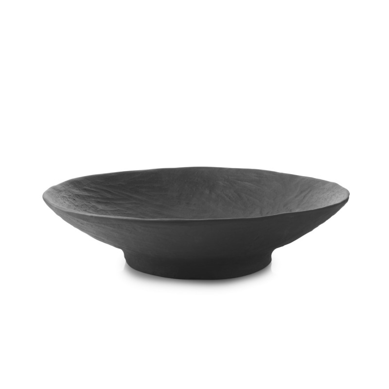 Saladier rond Noir brut porcelaine culinaire Ø 27 cm Yli Revol
