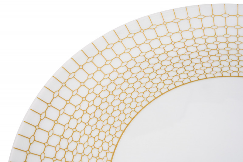 Assiette coupe plate rond blanc porcelaine Ø 26 cm Couronne Degrenne