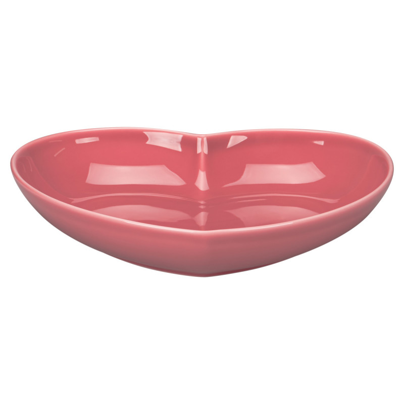 Assiette creuse rose porcelaine 28,2x25 cm Cliché Rak