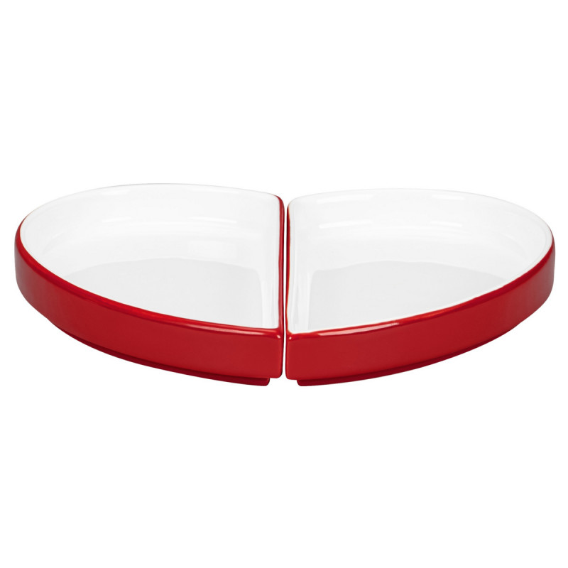 Assiette plate partie droite blanc porcelaine 10x18 cm Cliché Rak