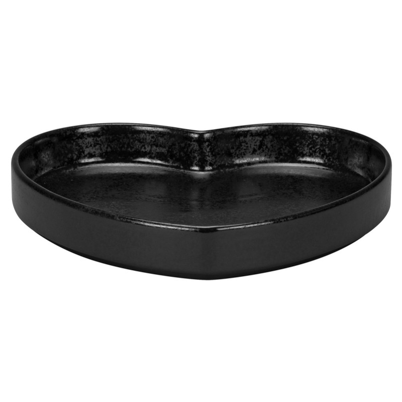 Bol bas noir porcelaine 20,1 cm Cliché Rak