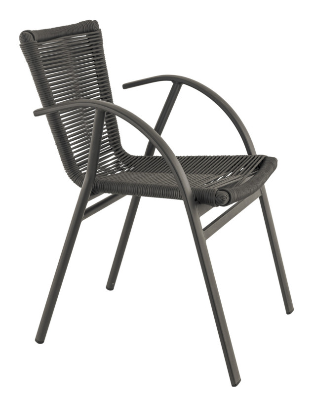 Fauteuil gris anthracite 78x54x55 cm Saint_raphael Flexmob