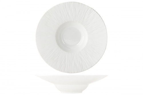 Assiette à pâtes rond blanc porcelaine Ø 24 cm Pure White Proof